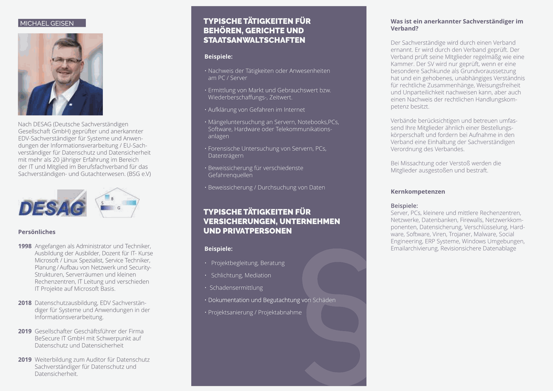 Sachverständiger – Informationen