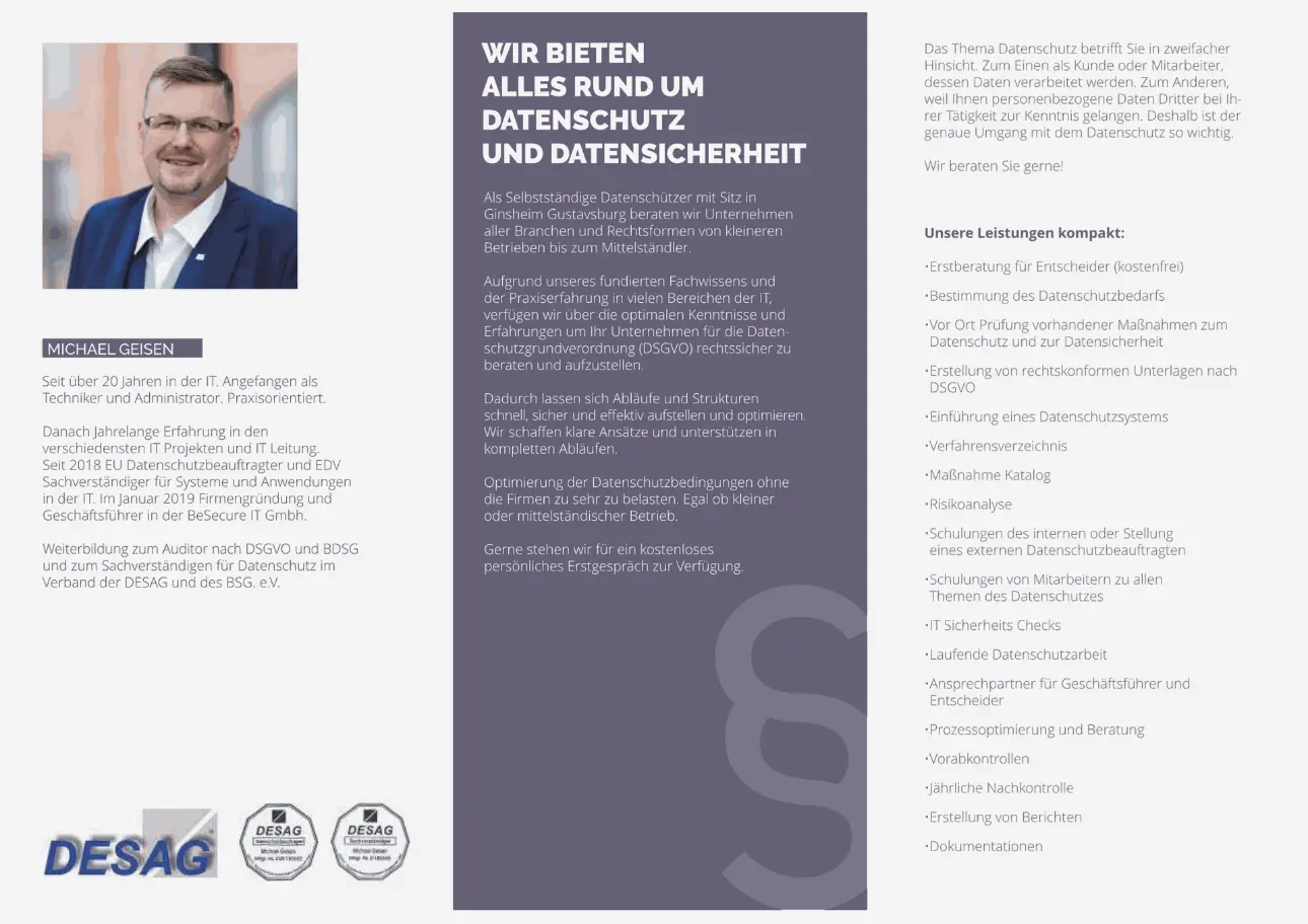 Datenschutzbeauftragter – Informationen